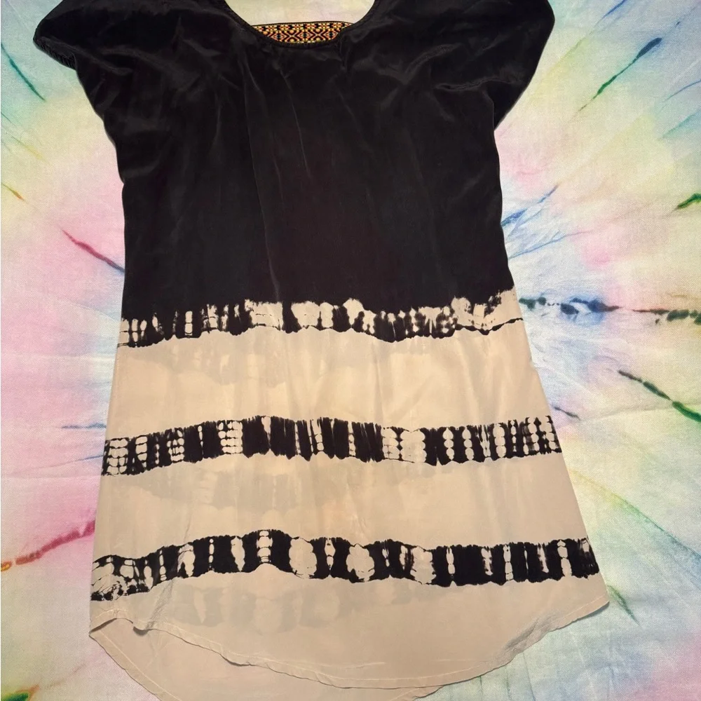Gypsy05 Pure Silk Casual Shirt Dress